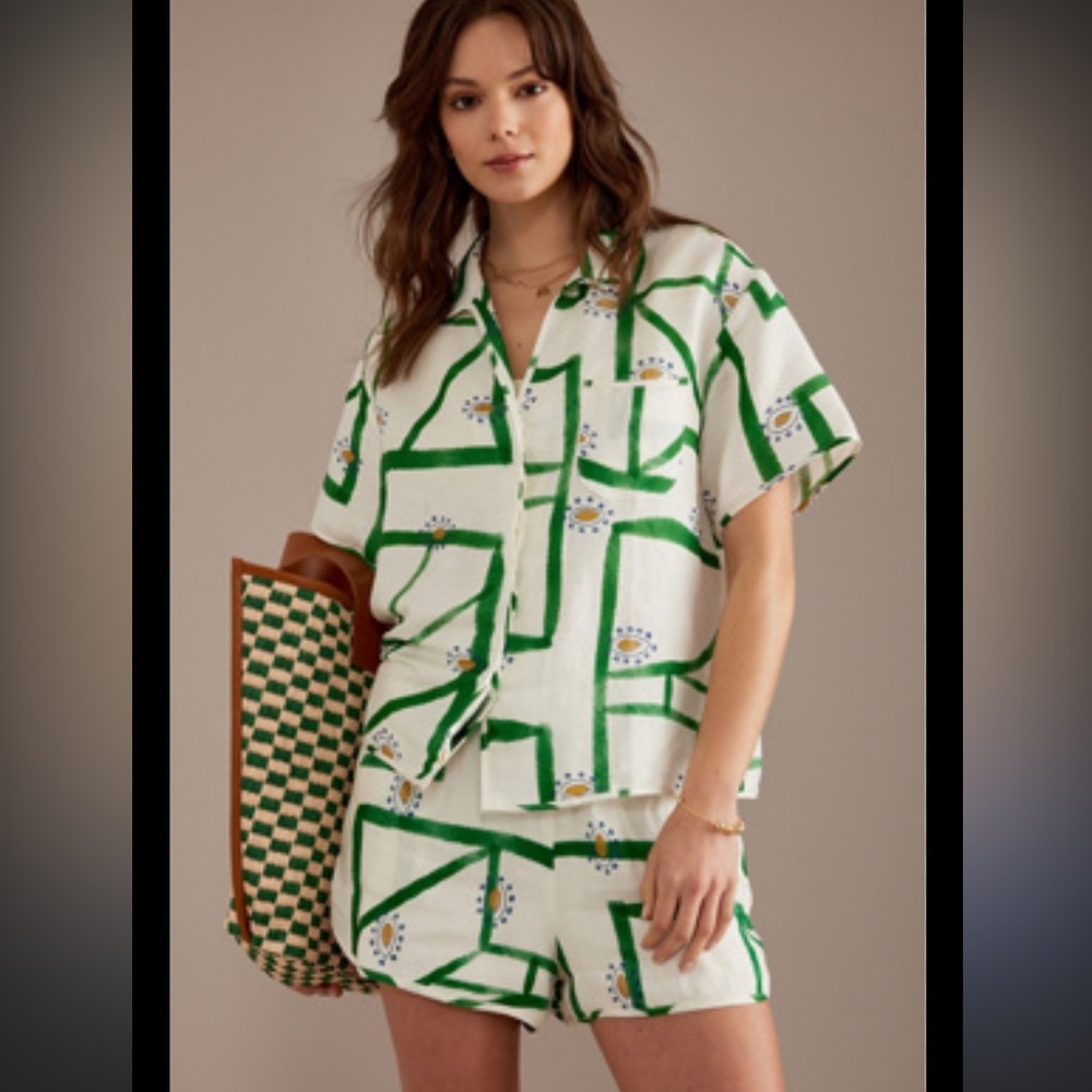 Commense Sancia The Cosima Shirt in Sirus Grid REVOLVE